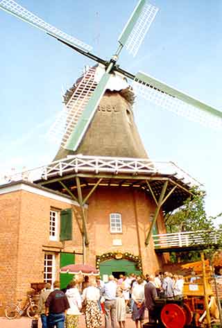 restaurierte Windmühle